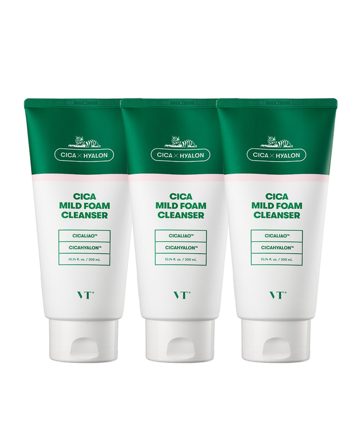 브이티코스메틱(VT COSMETICS) [3PACK] VT 시카 마일드 폼 클렌저_300ml(대용량)