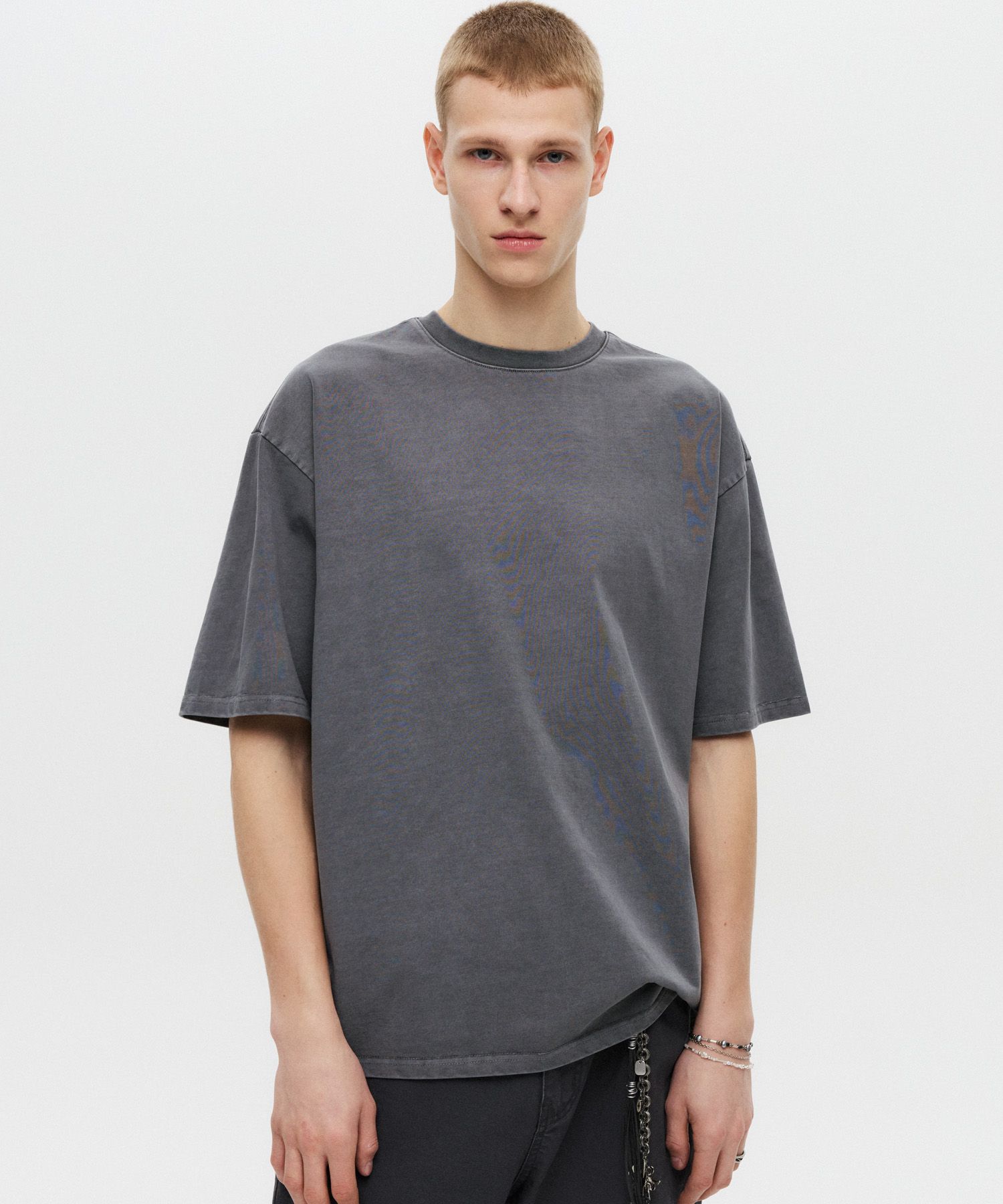 ★DNSR★ Crucial Pigdying Half Sleeve Charcoal MUSINSA | DNSR Pigment Half Sleeve Charcoal