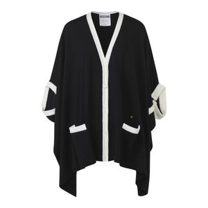 멀티 카라 배색 울 가디건