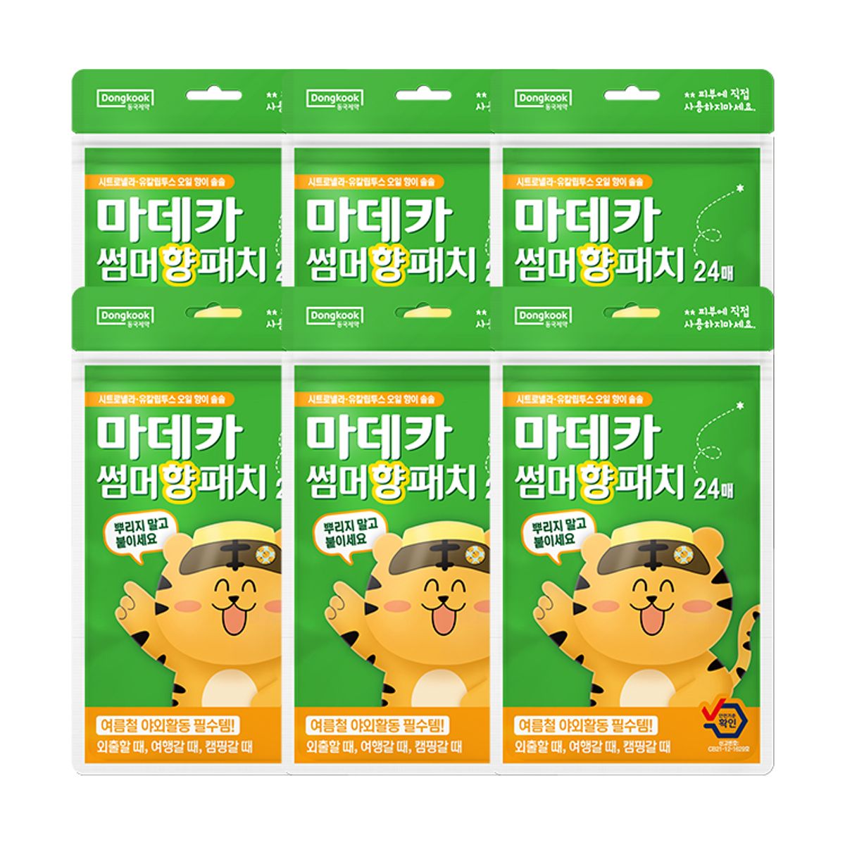 동국제약(DONGKOOK PHARM) 마데카 썸머 향패치 24매입 6개