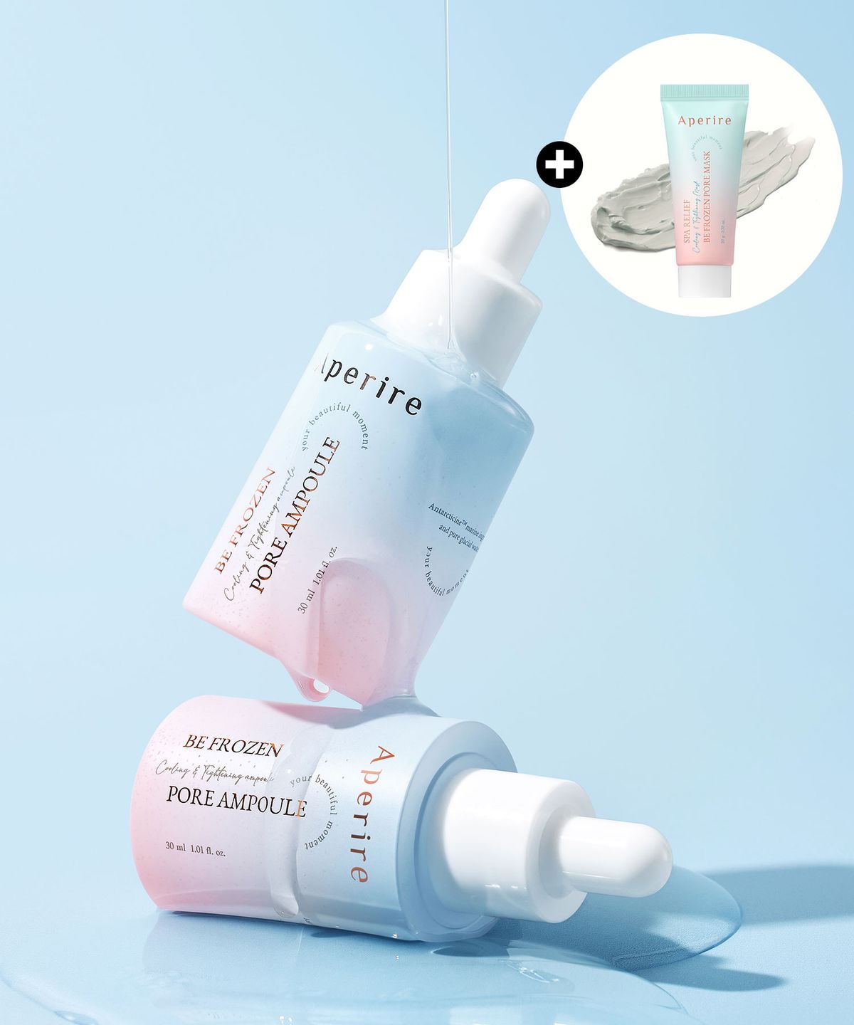 아페리레(APERIRE) [2종세트/쿨링팩 20g] 비 프로즌 포어 쿨링 앰플 30ml+30ml