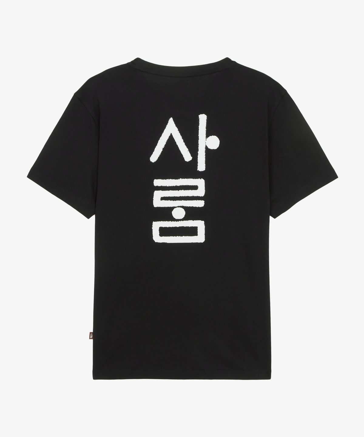 노스페이스(THE NORTH FACE) NT7UR60A 한글 반팔 티셔츠 BLACK