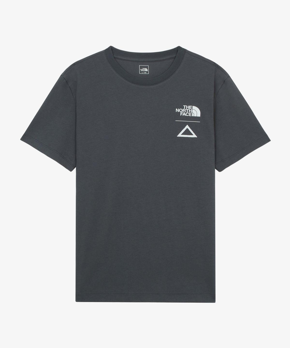 노스페이스(THE NORTH FACE) NT7UR62B 한글반팔 티셔츠 2 CHARCOAL GREY