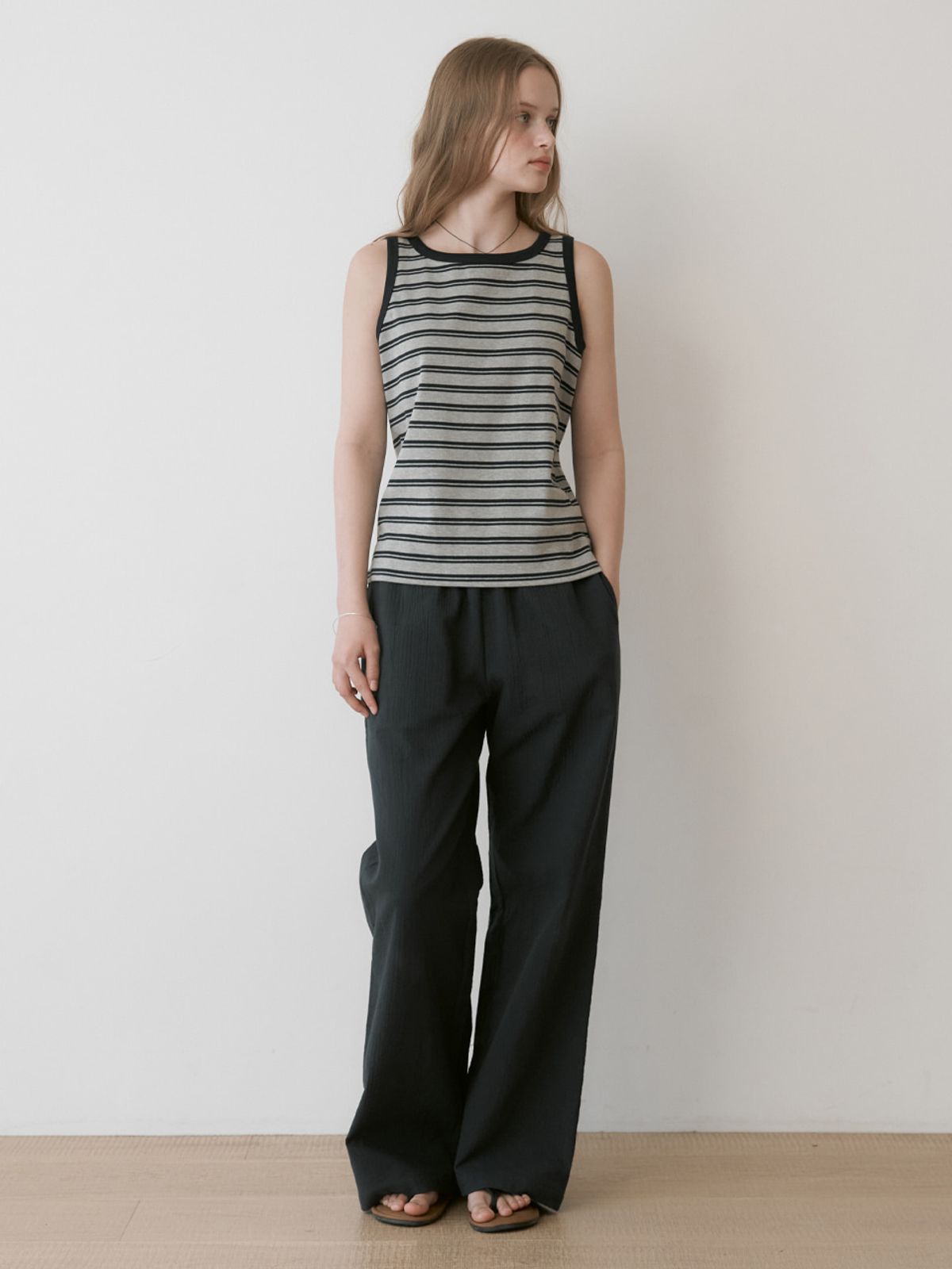 더미튼(THEMITTEN) [9th] Snooze cotton pants (navy)