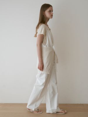 Caramel overall pants (white)