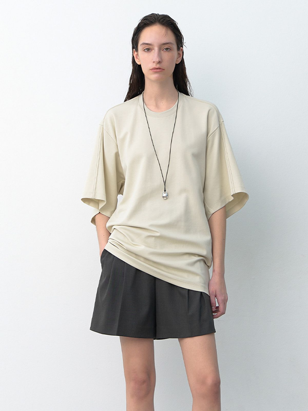 아틀리에 나인(ATELIER NAIN) STITCH OVERFIT JERSEY TOP(T-7050)