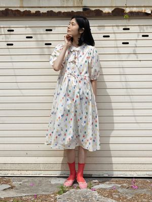 메이크 유어리본 원피스_아이보리