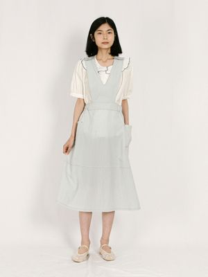 마요르카 오버올 원피스_그레이