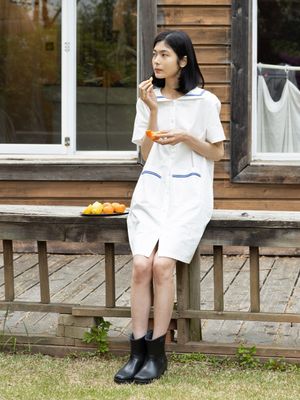 시칠리아 세일러 원피스_화이트