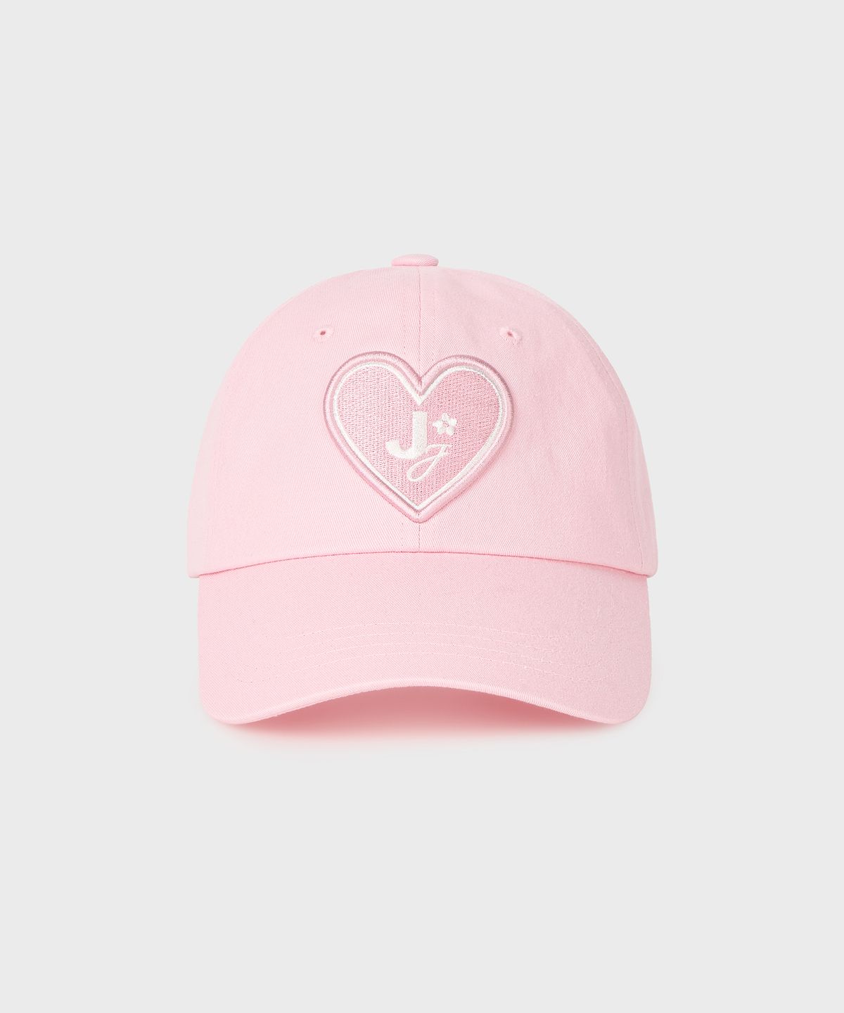 준준스페이스(JUNEJUNE SPACE) VOL12 Heart. Logo CAP_Light Pink (VOL12 하트 로고 캡_라이트 핑크)
