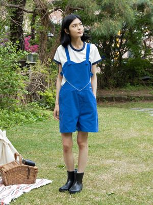 하트 숏 오버올_블루