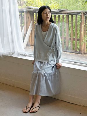 마요르카 랩 자켓_그레이