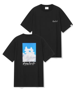 클라우드 해시태그 티셔츠(블랙)