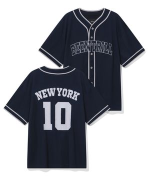 아플리케 베이스볼 져지(네이비)