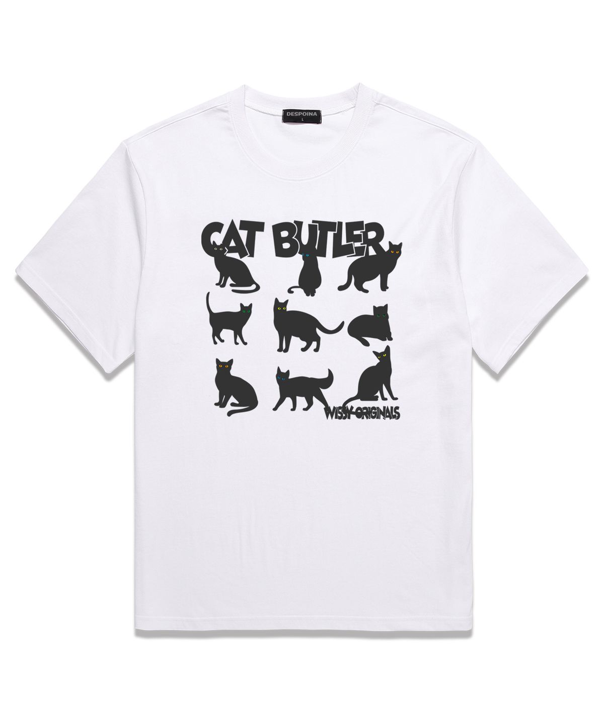 위씨(WISSY) CAT EYES  오버핏 반팔티셔츠 (WS024) 화이트