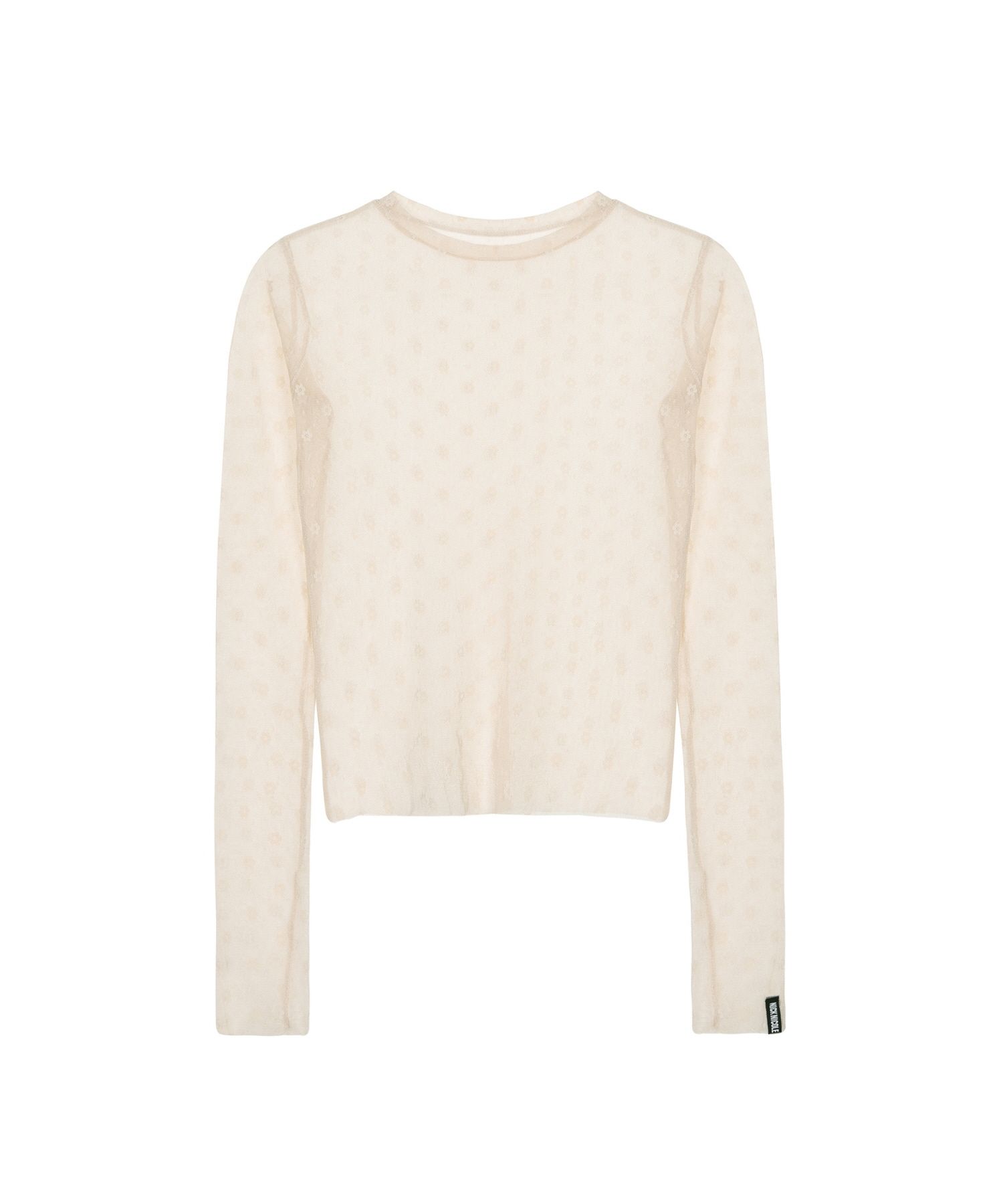 【NICK&NICOLE】 MASH FLOWER PATTERN TOP /追跡付 MUSINSA公式 | NICK&NICOLE MASH FLOWER PATTERN TOP_BEIGE