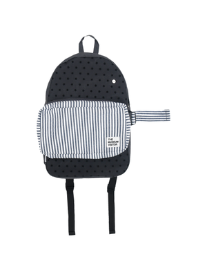 DOUBLE LAYERED BACKPACK (BLACK DOT)