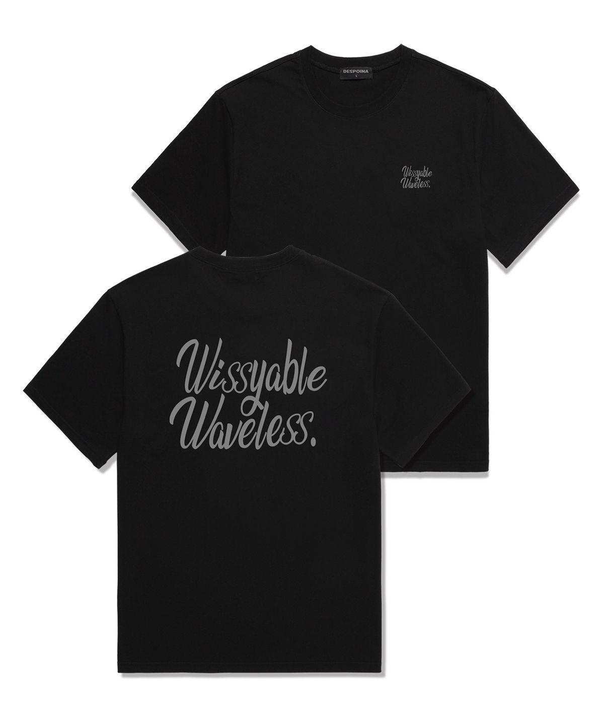 위씨(WISSY) WISSY ABLE  오버핏 반팔 티셔츠 (WS025) 블랙
