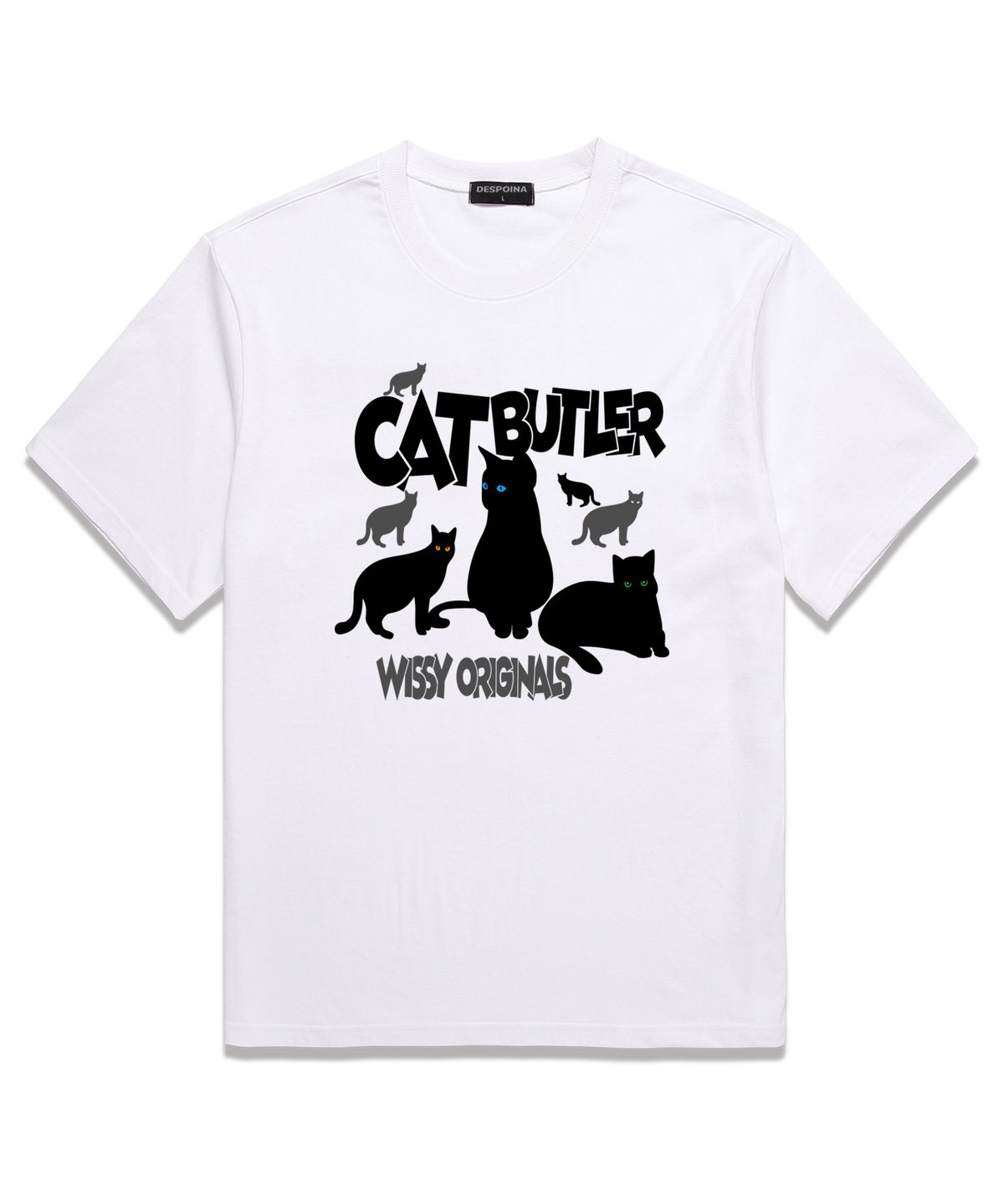 위씨(WISSY) CAT ORIGINAL  오버핏 반팔 티셔츠 (WS026) 화이트
