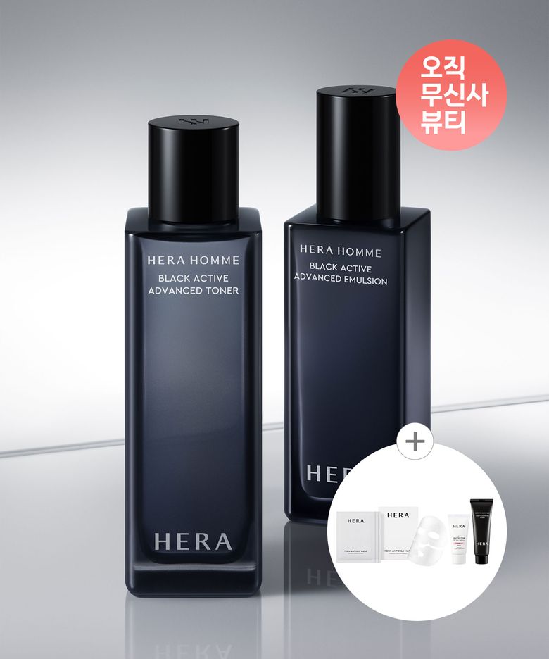 옴므 블랙 액티브 기획세트 2종