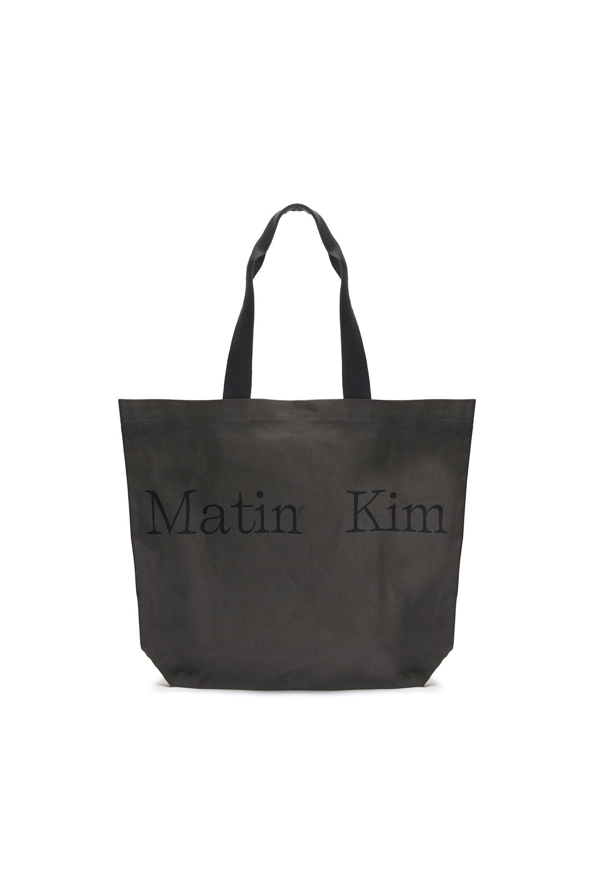 MUSINSA公式 | MATIN KIM MATIN LOGO ECOBAG IN CHARCOAL