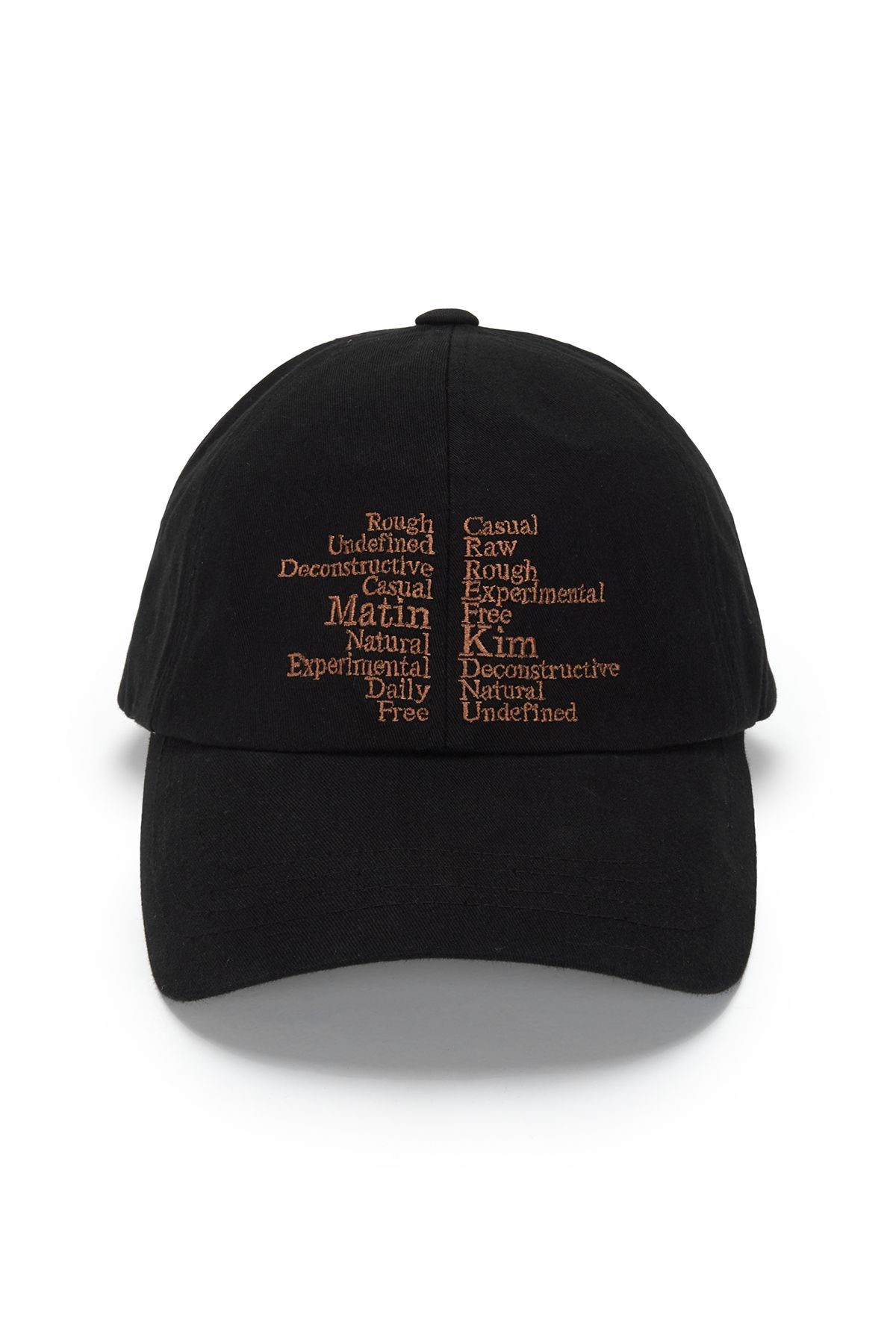 【MATIN KIM】 LETTERING BALL CAP IN BLACK Designer fashion, Seoul-fully created | W Concept
