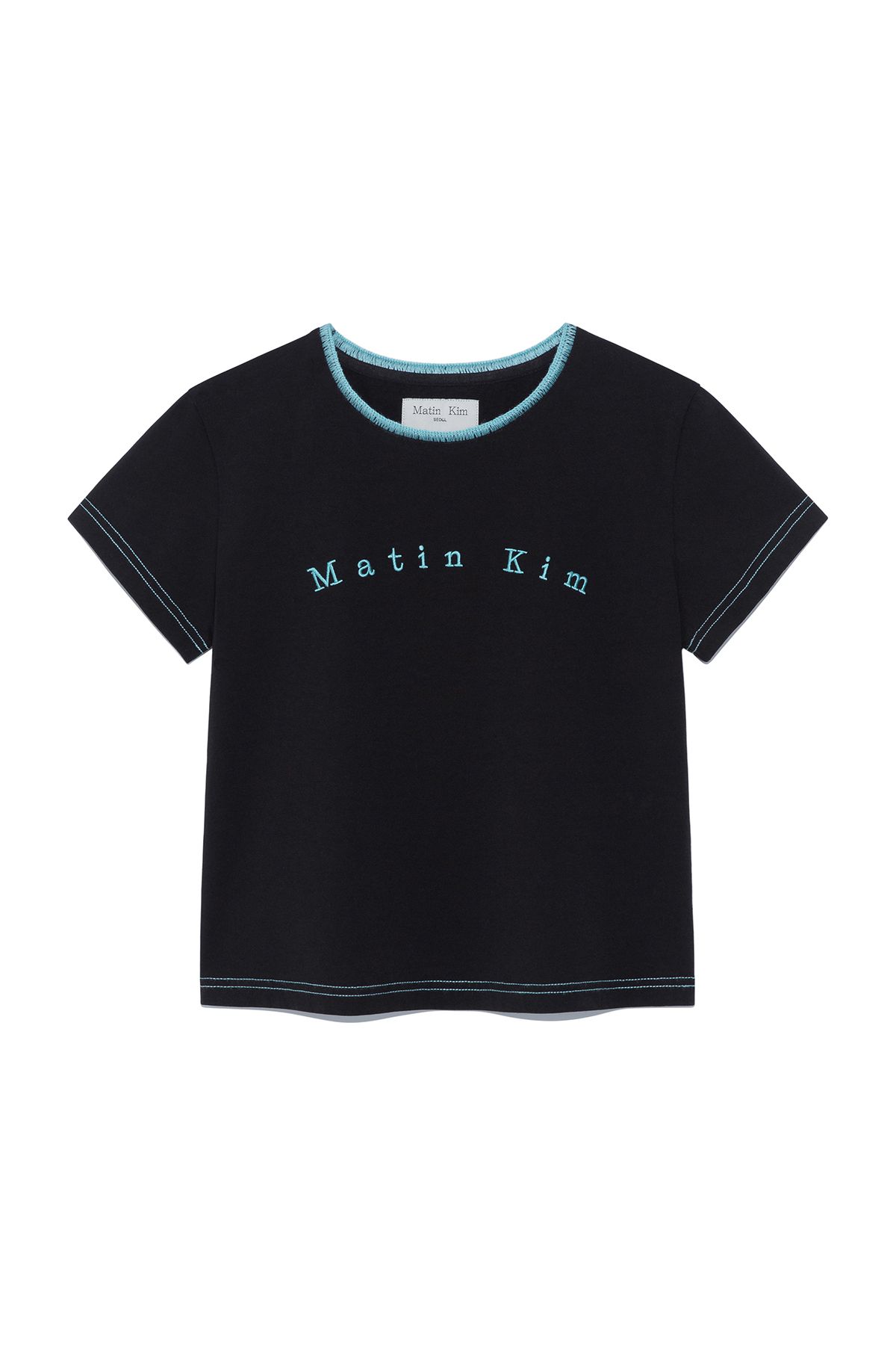 ◆正規品◆MATIN KIM COLOR POINT ARCH LOGO TOP◆関税込◆人気 MUSINSA | MATIN KIM COLOR POINT ARCH LOGO TOP IN BLACK