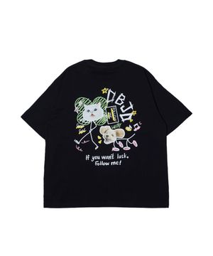 캣츠 앤 도그 반팔티 (블랙)