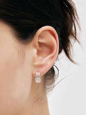 layered one-touch earring
