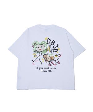 캣츠 앤 도그 반팔티 (화이트)