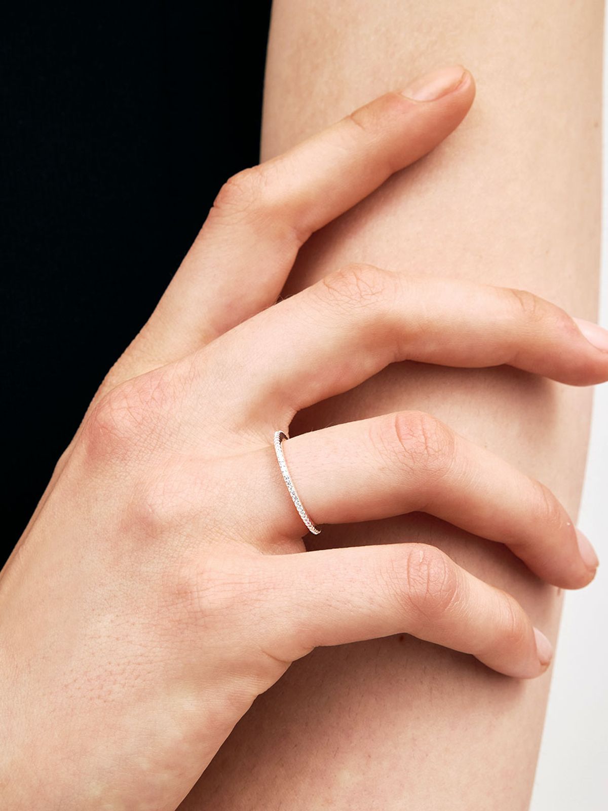 헤이(HEI) [sv925] cubic full setting ring