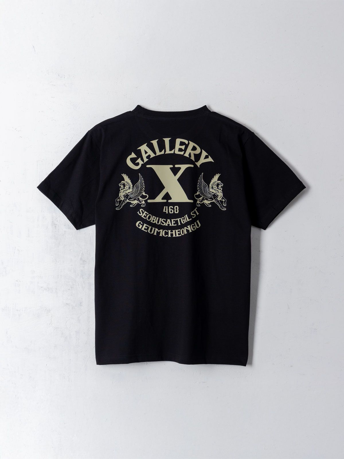 갤러리 엑스(GALLERY X) Winged Lion T-Shirt Black