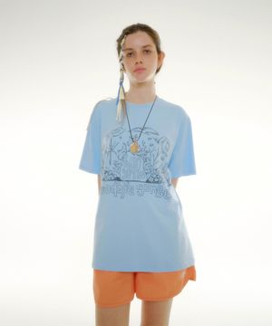 HS x ETCblank Under The Sea Tee_Sky Blue