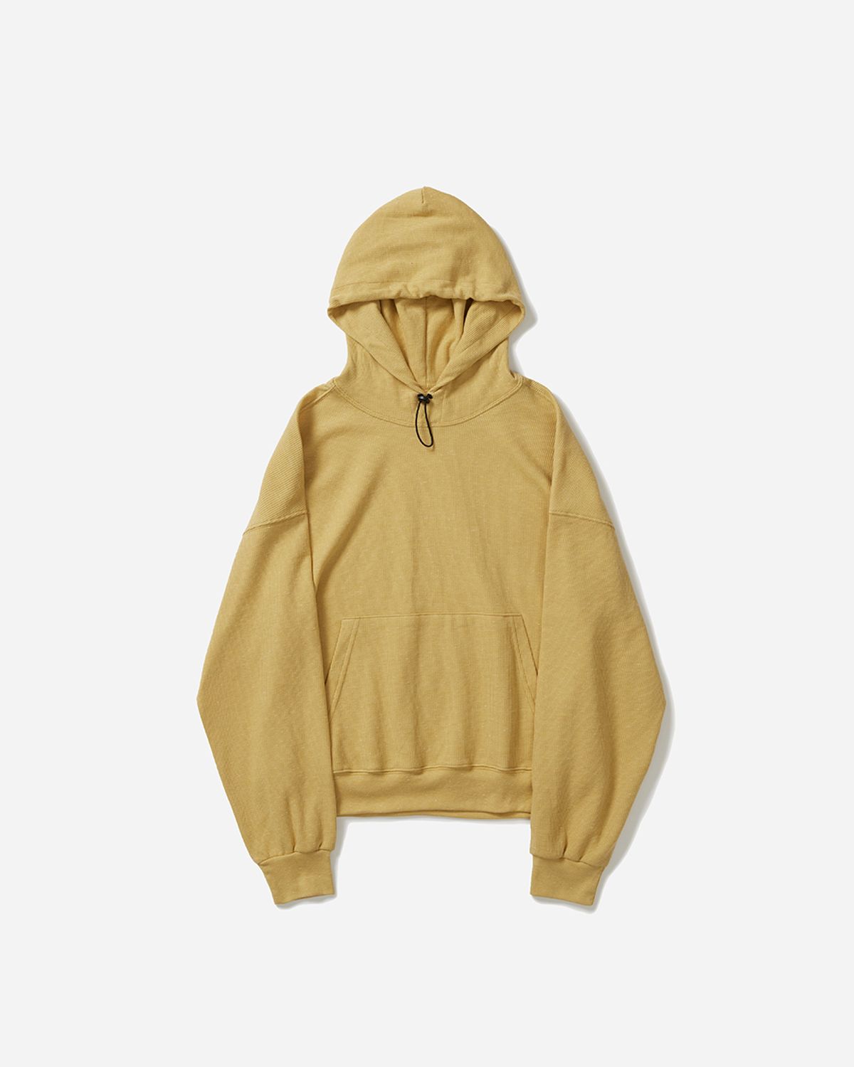 사일런트실러블(SILENTSYLLABLE) Cord waffle hoodie / Melange lemon