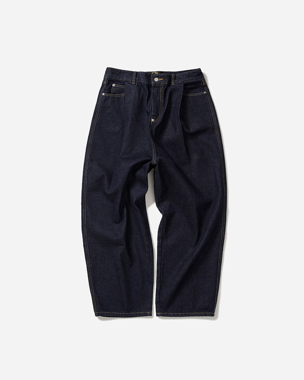 사일런트실러블(SILENTSYLLABLE) Fold back 4tuck denim pants / Indigo