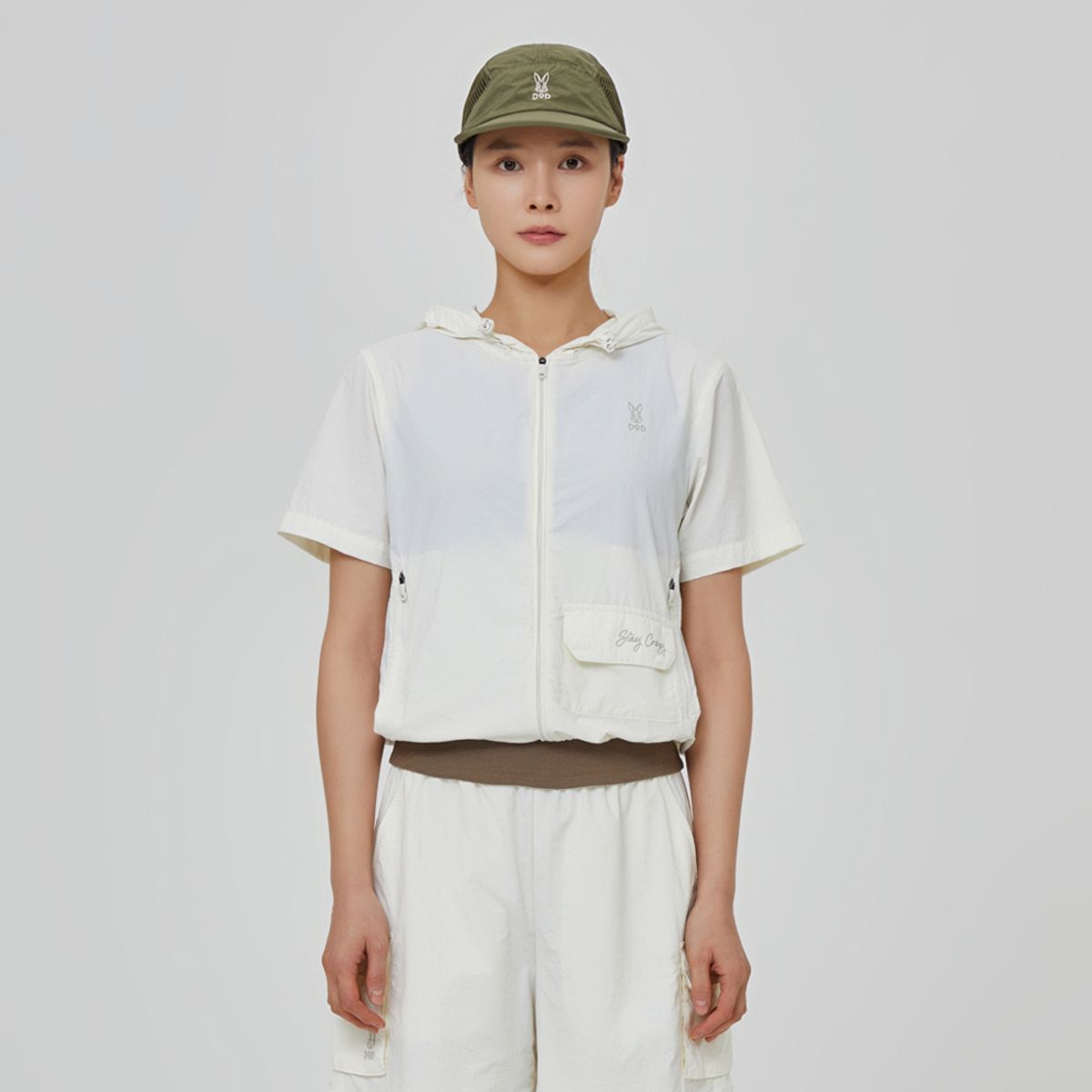 디오디(DOD) 아이스웨이브 홑겹후드자켓 여자(OFF WHITE 2)