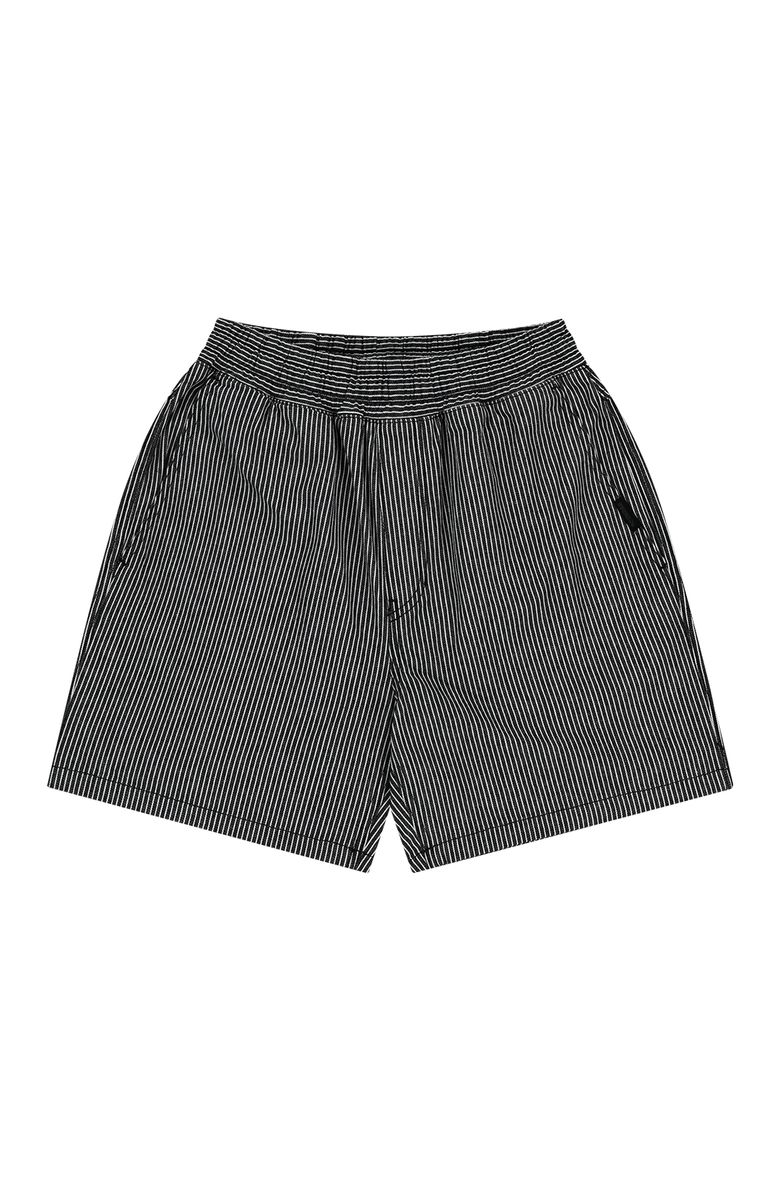 DENIM SHORTS [BLACK STRIPE]