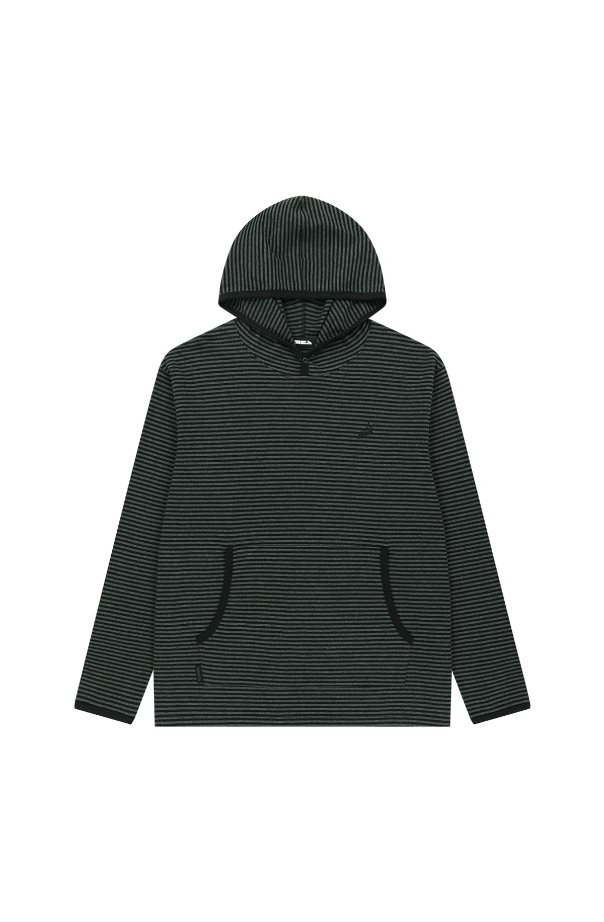 메아(MEA) STAR STRIPE HOODIE [BLACK]