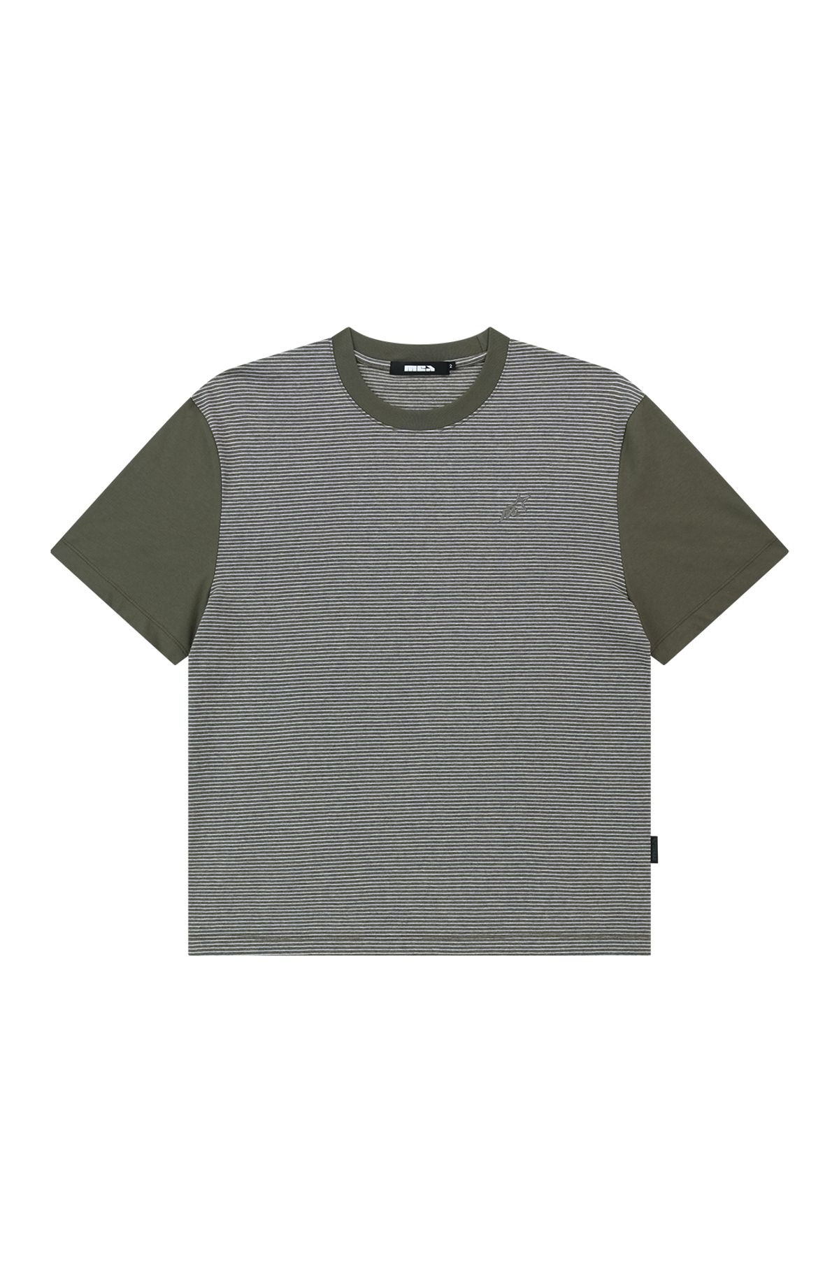 메아(MEA) STAR STRIPE T-SHIRT [BROWN]