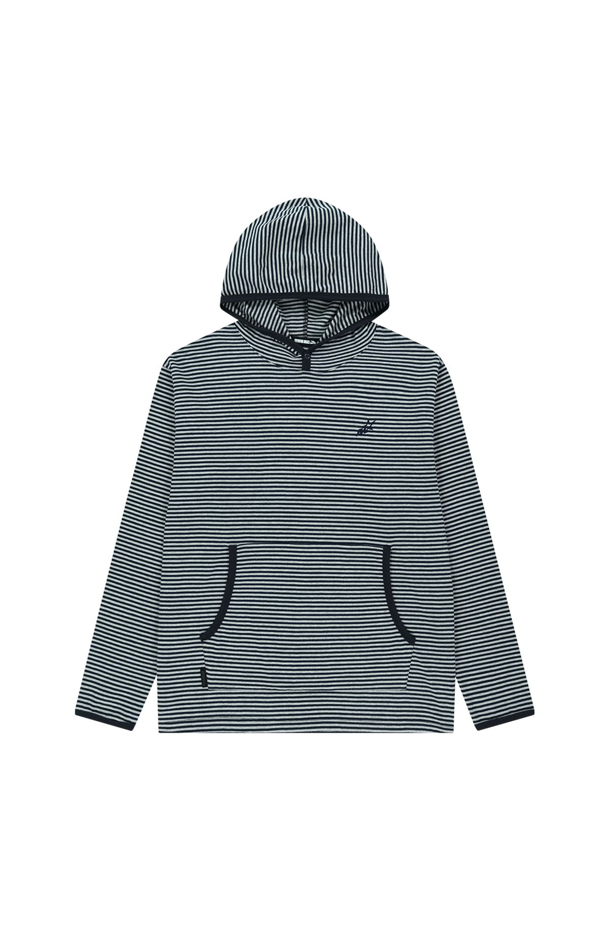 메아(MEA) STAR STRIPE HOODIE [MEL.GREY]