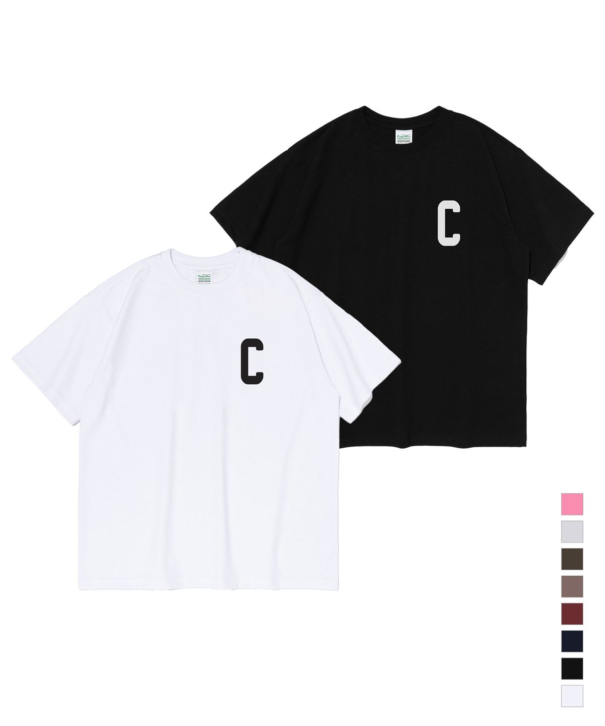 카고브로스(CARGOBROS) [2PACK] C 로고 반팔 티셔츠 (8 Color)