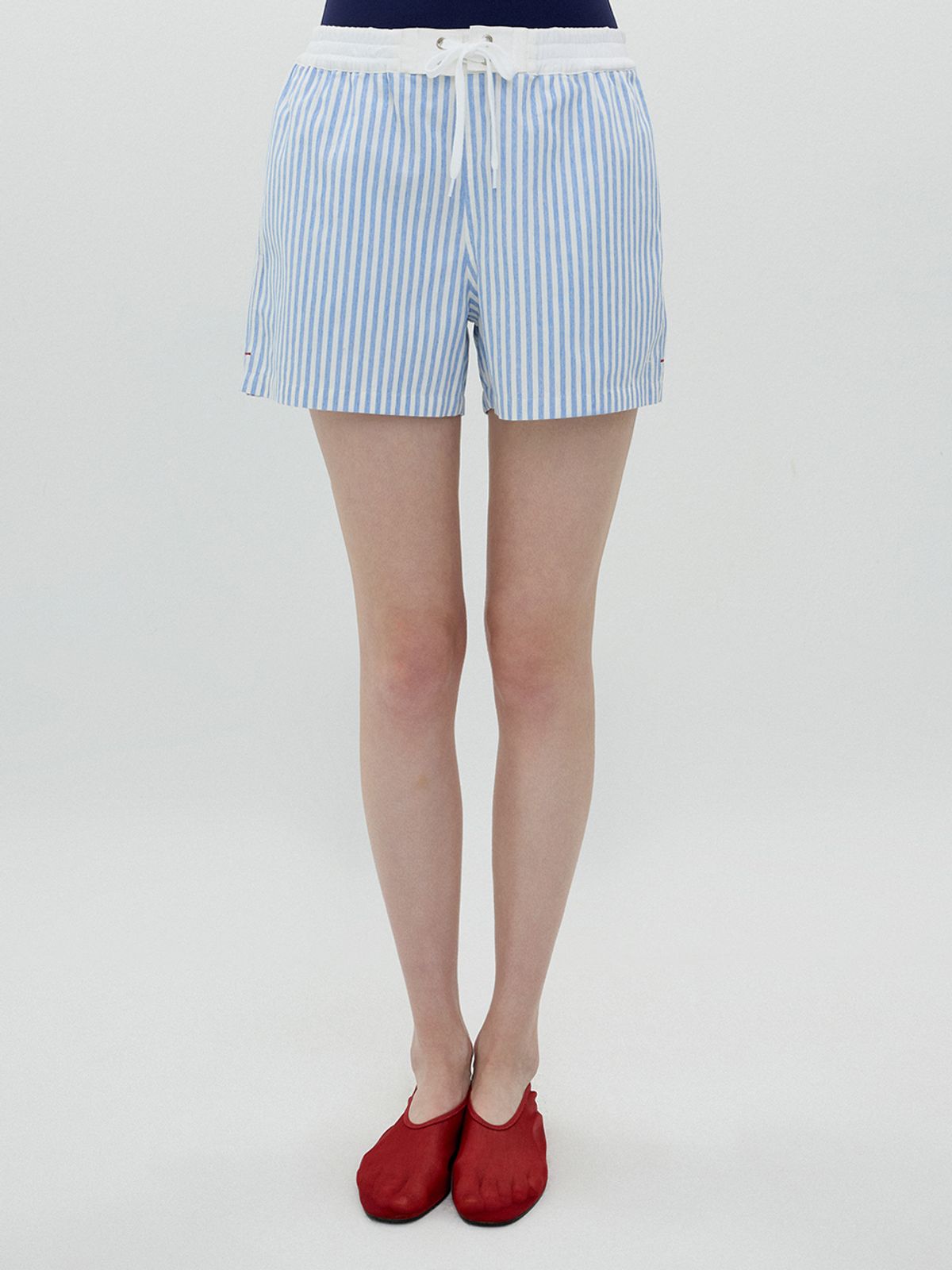 클로브(CLOVE) [25SS clove] Stripe Board Shorts (Blue)