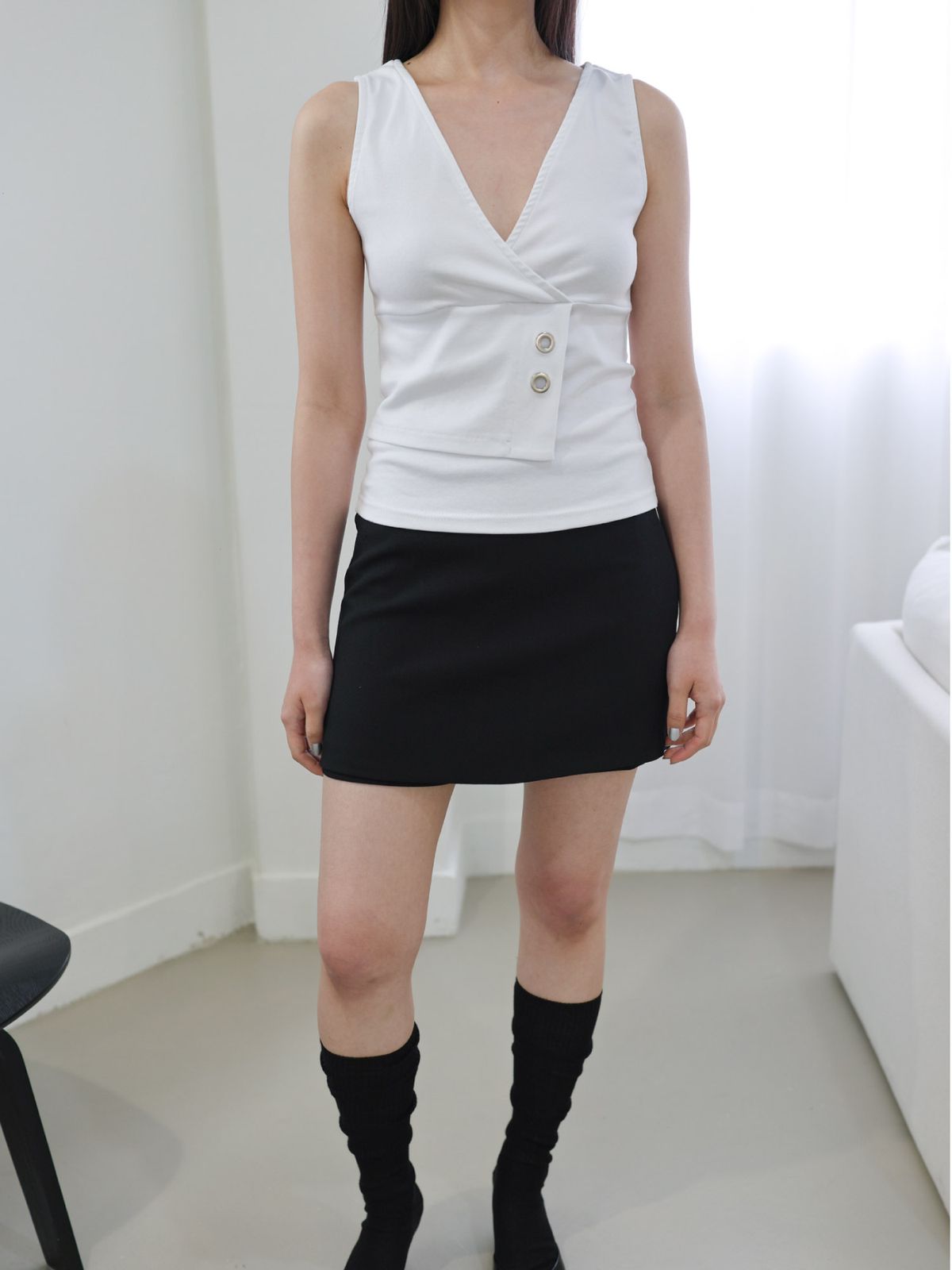 마이닝 컬렉터(MININGCOLLECTOR) Aylet Top, white