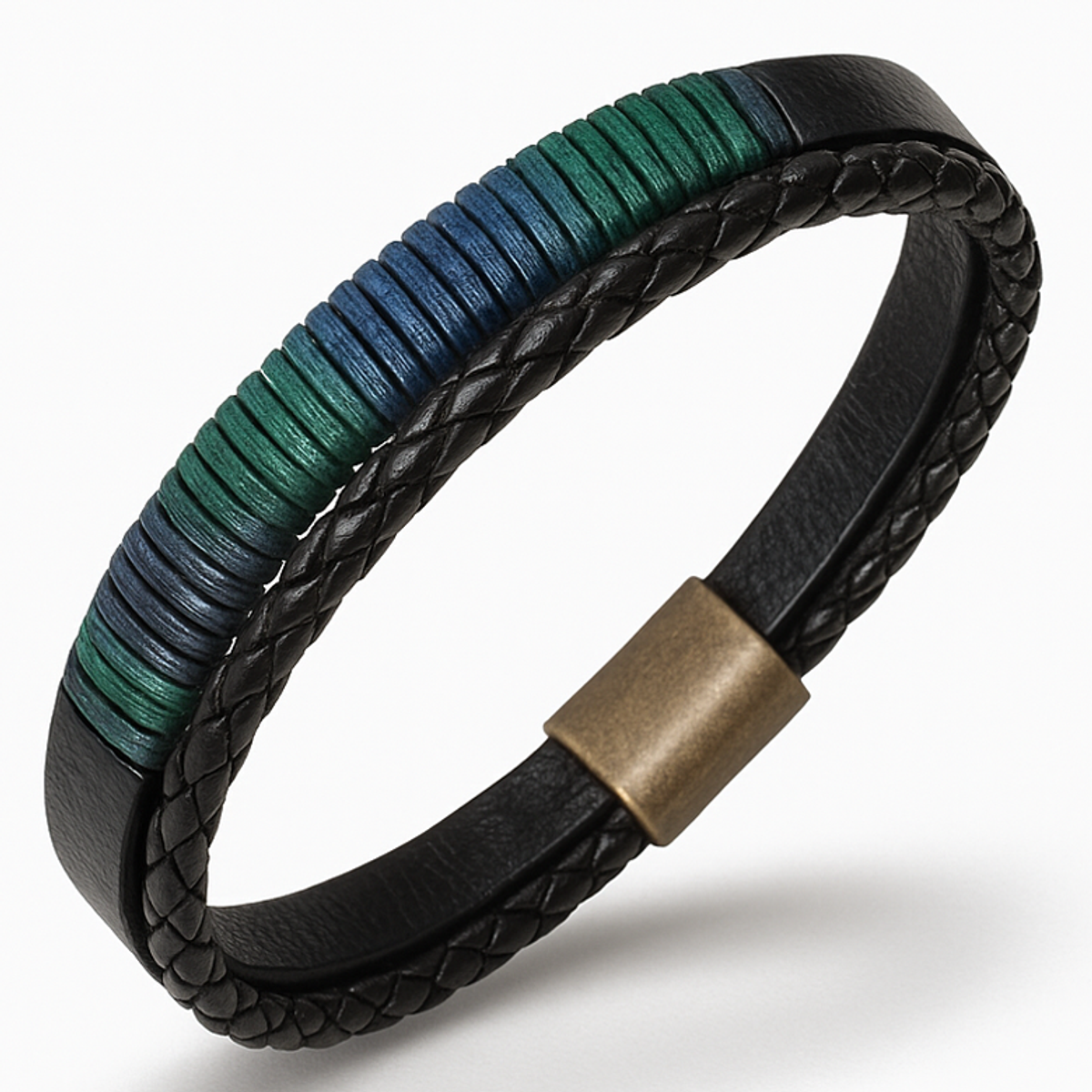 마크-4(MARK-4) LEATER BRACELET (FADE GREEN)