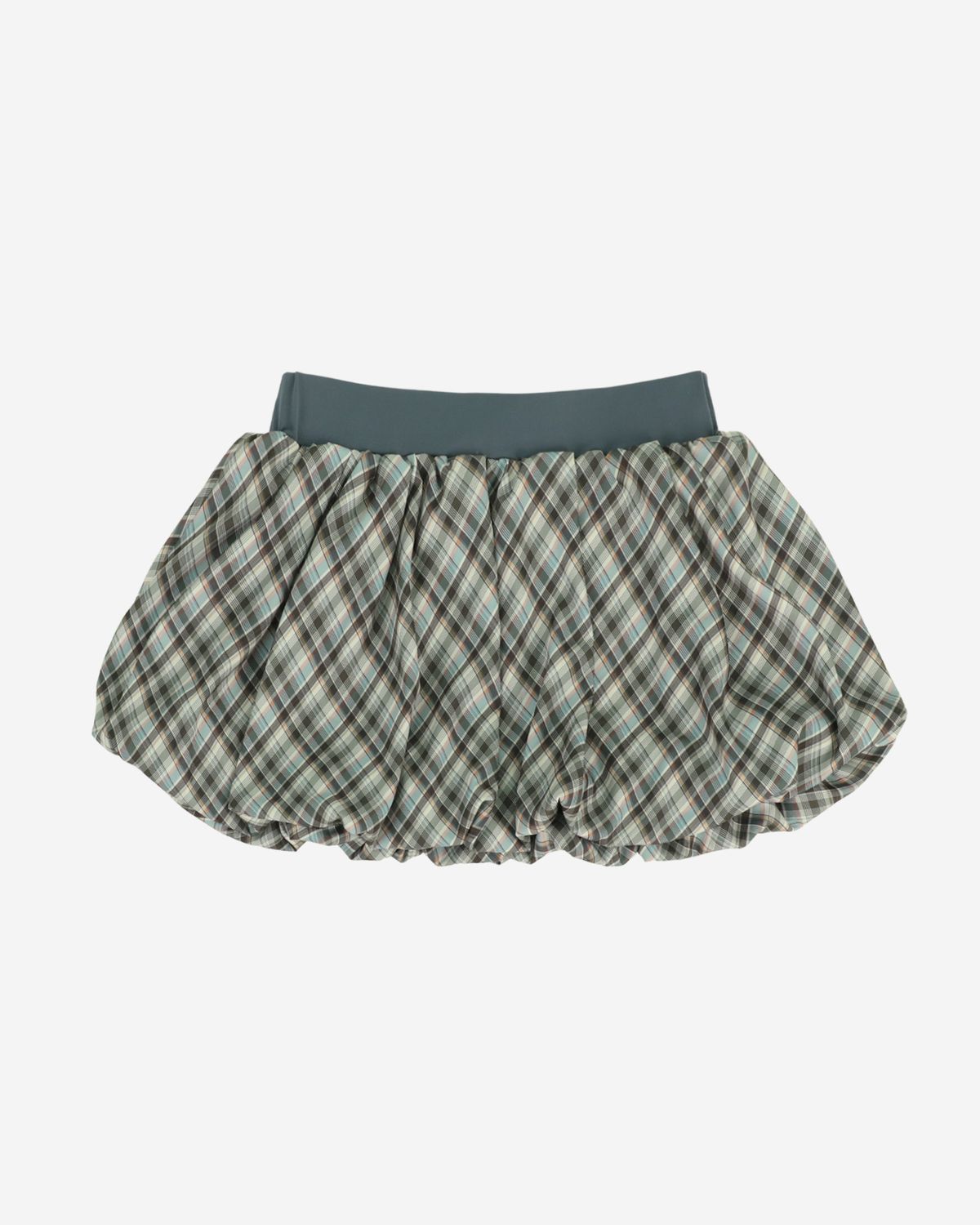 달링유어배드(DARLING, YOU'RE BAD) MINT CHECK BALLOON SKIRT
