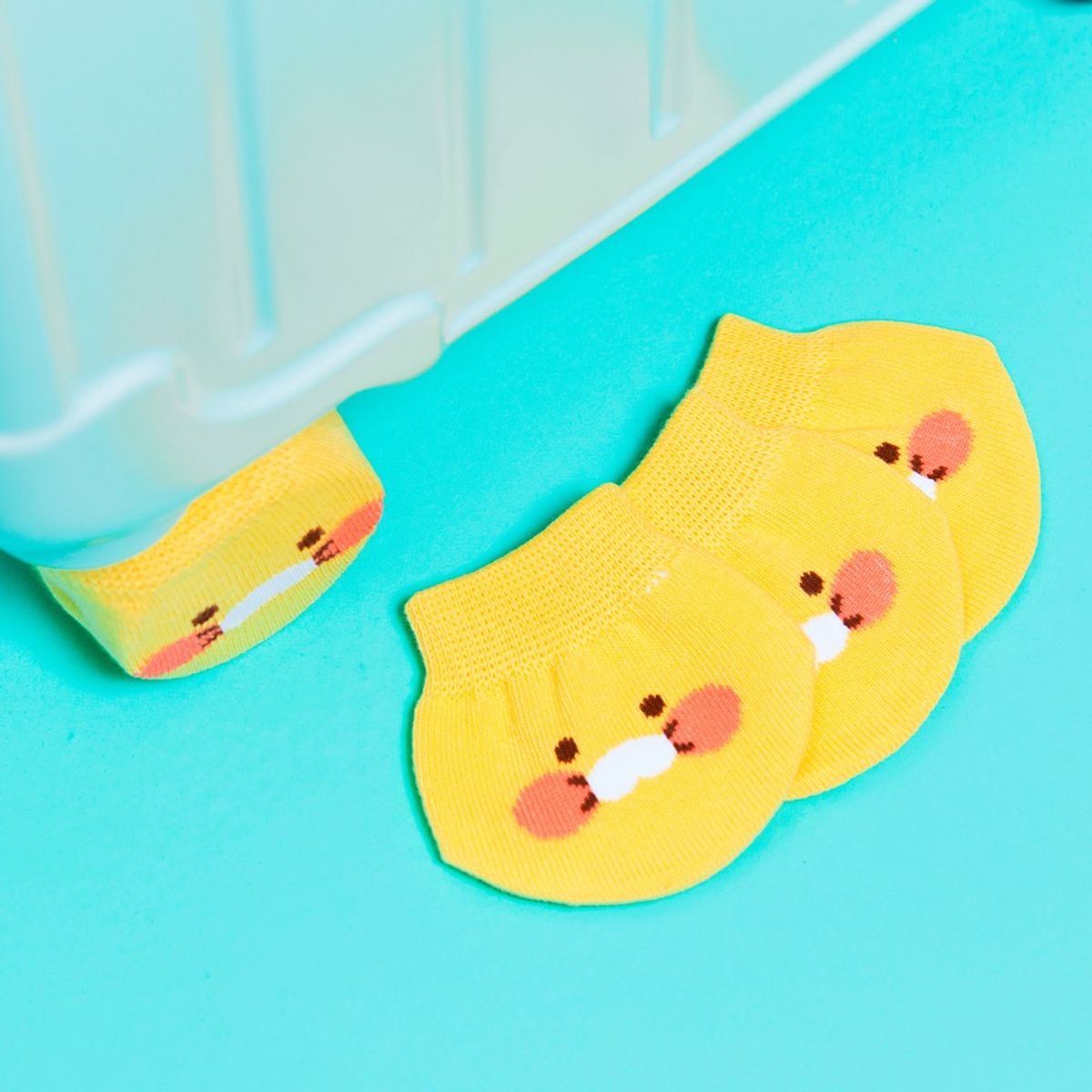 카카오프렌즈(KAKAO FRIENDS) 캐리어 바퀴 커버 4P_춘식이