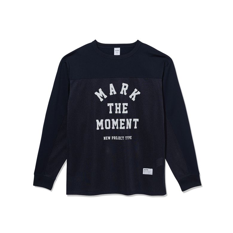 슬로건 메쉬 롱 슬리브 (MIIBB8704)