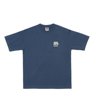 화이트라벨 오버랩 티셔츠 블루그레이