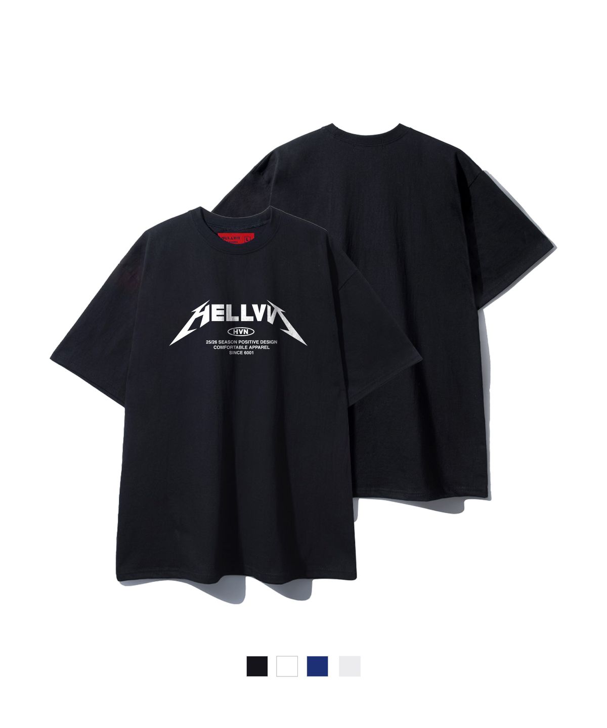 헬븐(HELLVN) H/V ROCK LOGO 오버핏 반팔 (SOS2-5HV056)
