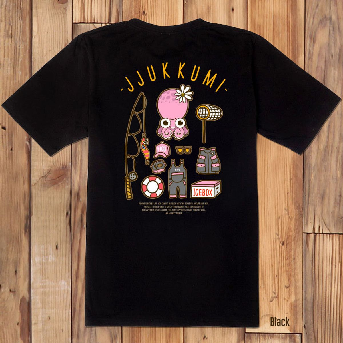 돌돌(DOLDOL) FICO_tshirts-303  피코앵글러 낚시 브랜드 쭈꾸미 디자인 티셔츠 반팔티